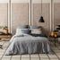 Carter Quilt Cover Set BED LINEN KAS AUSTRALIA Dark Navy Double 180x210cm + 2PC 48x73cm