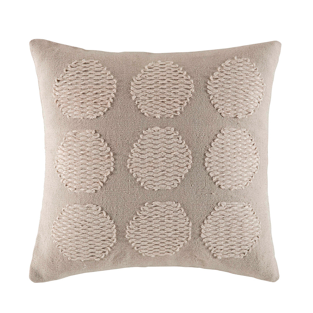 Circle Cushion Cushion KAS AUSTRALIA Natural Square 50x50cm