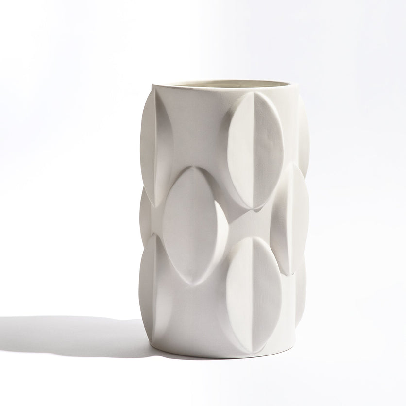 Leaf Natural Large Vase Decorator Ben David by KAS Natural Large 22x22x36cm