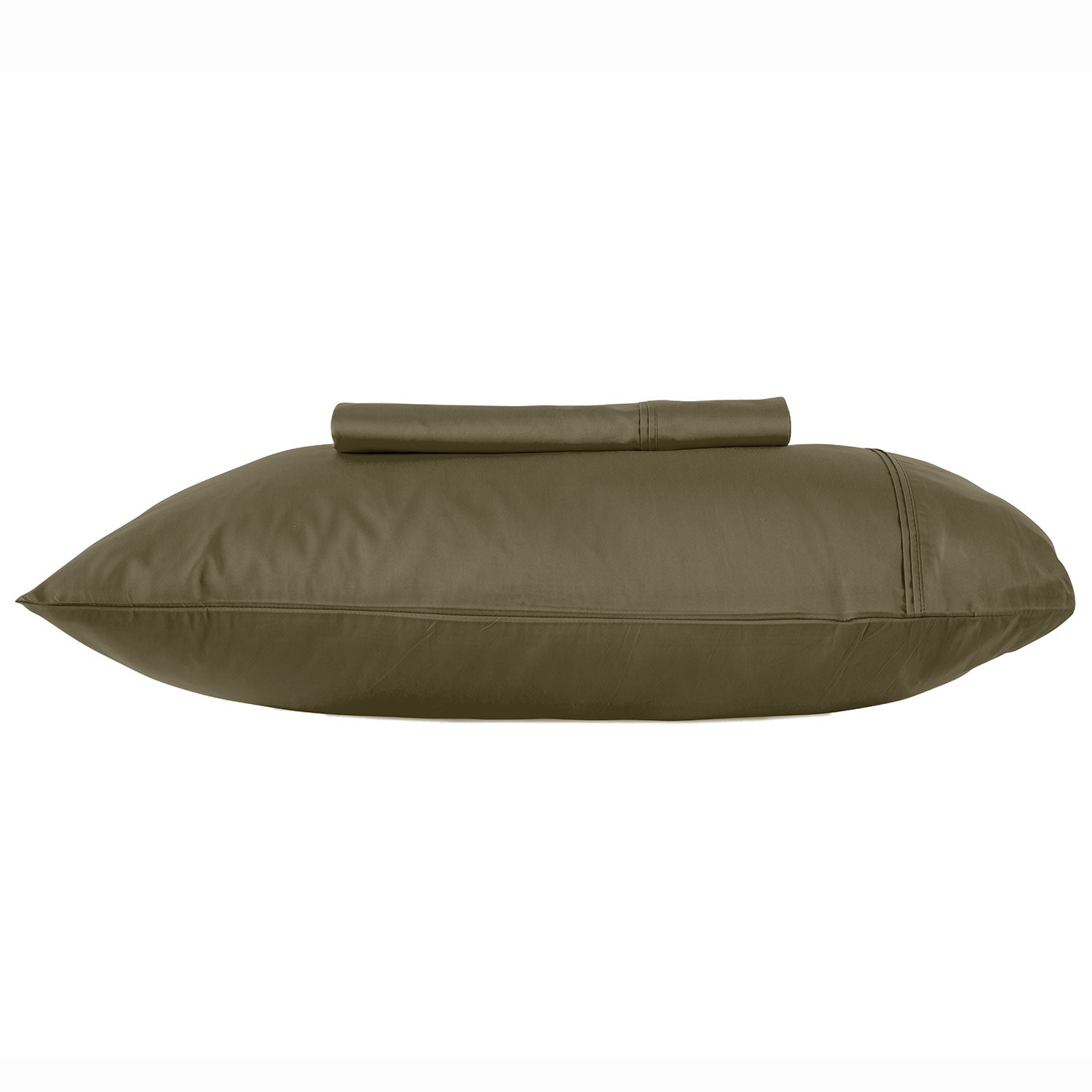 Kas Olive Sheet Set SHEET SET KAS AUSTRALIA Olive Double 230x260cm + 140x190x50cm + 2PC 48x73cm