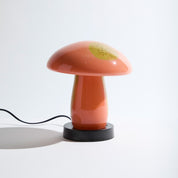 Mushroom Spots Orange Lamp