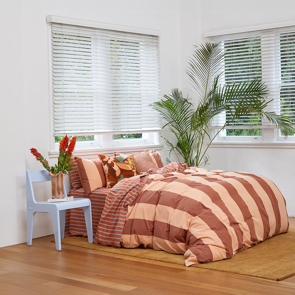 Breeze Rust Quilt Cover Set