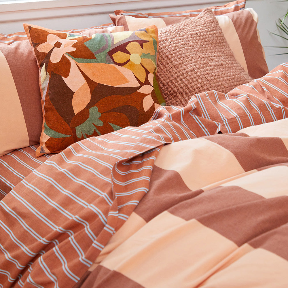 Breeze Rust Quilt Cover Set