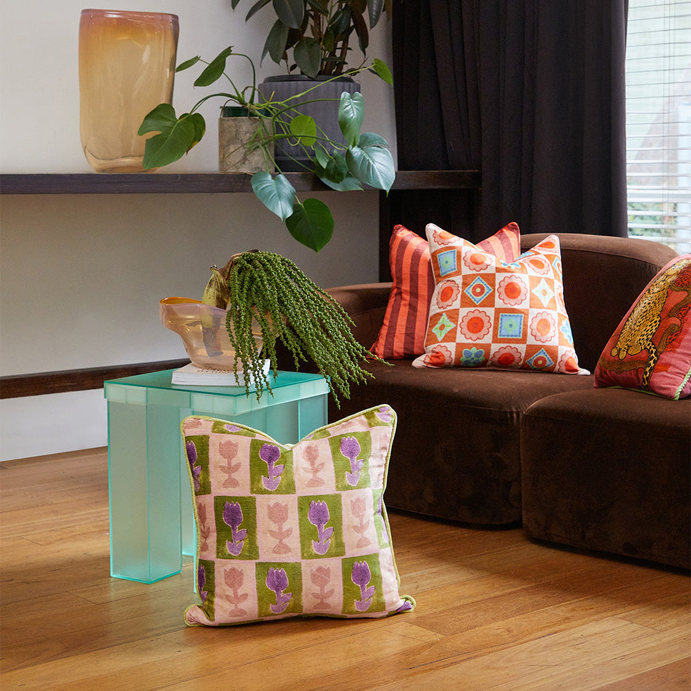 Palace Red Velvet Cushion