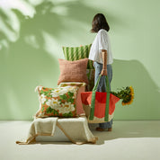 Happy Daisy Natural Tote Bag