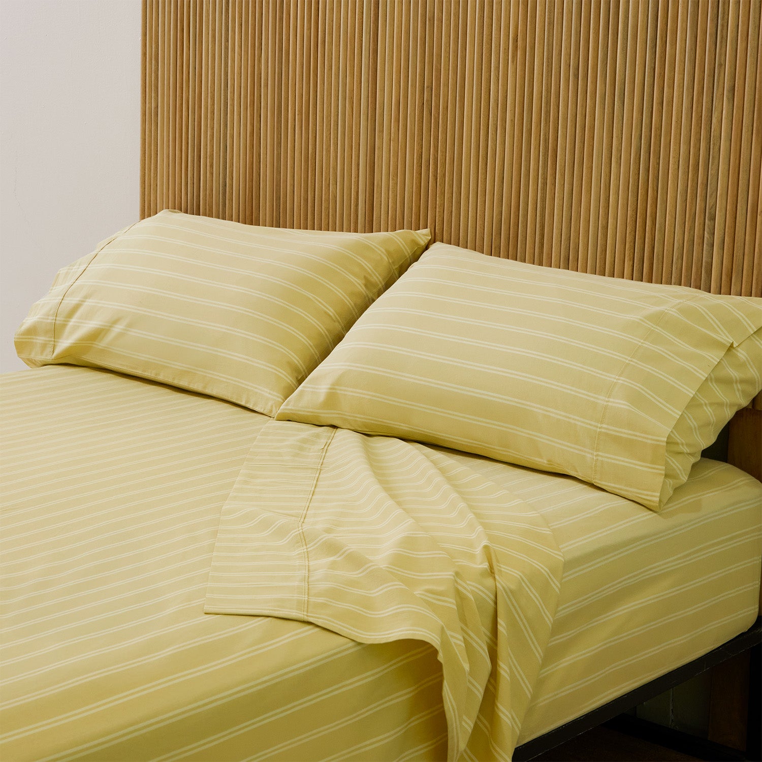 Pinstripe Lime Sheet Set