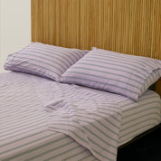 Pinstripe Lilac Sheet Set