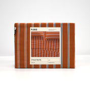 Pinstripe Rust Sheet Set