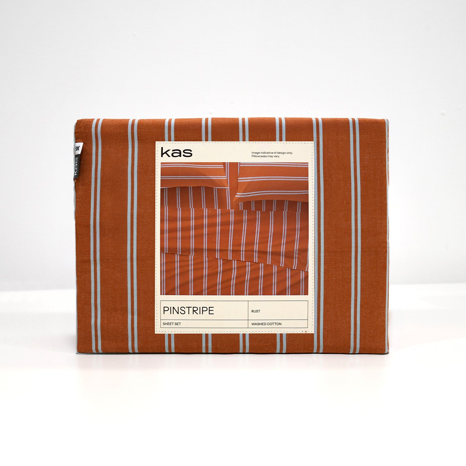 Pinstripe Rust Sheet Set