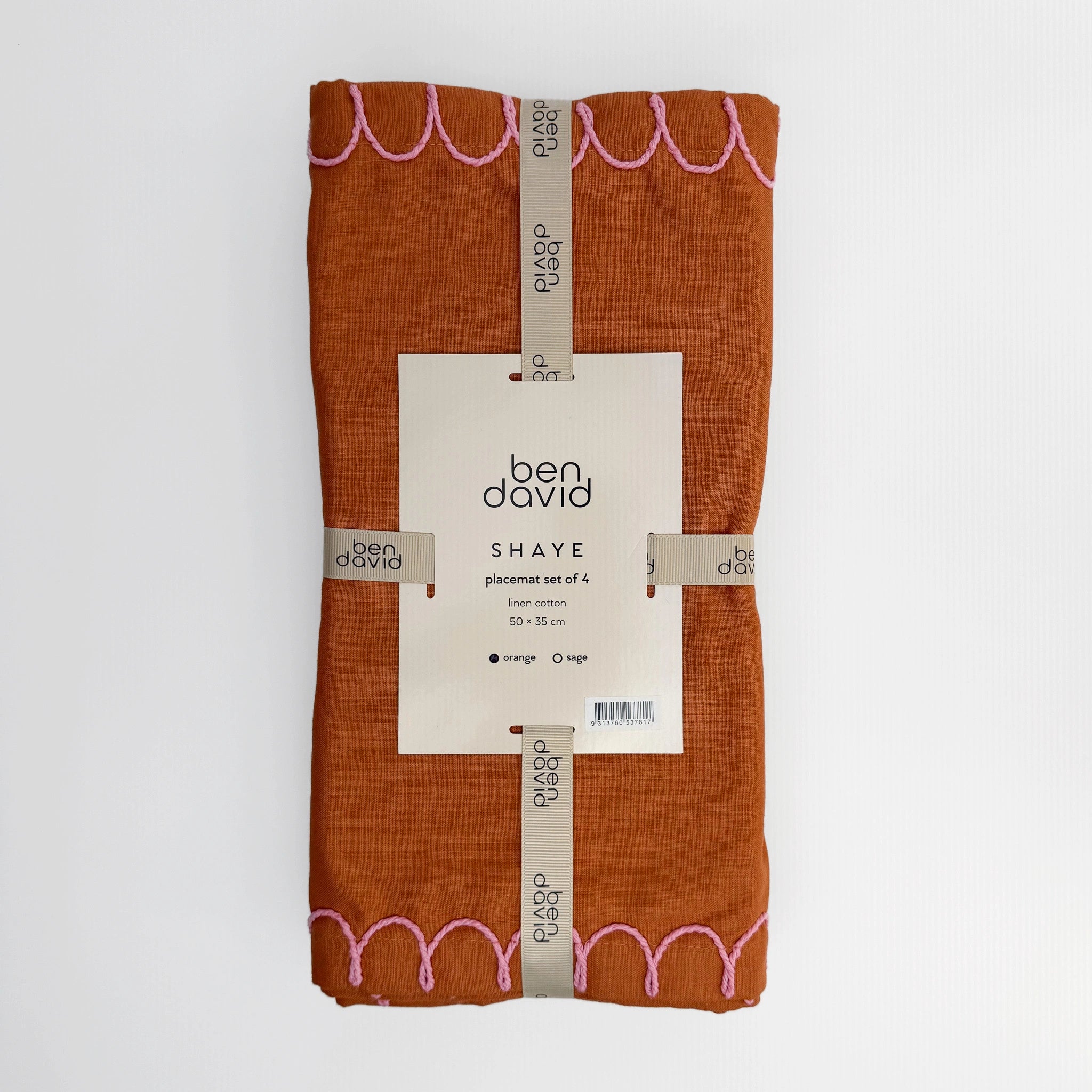 Shaye Placemat Orange Set