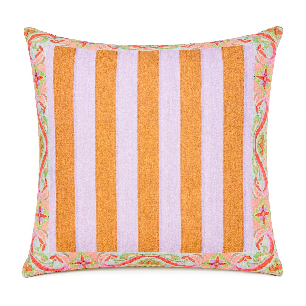 Sally Stripe Velvet Cushion