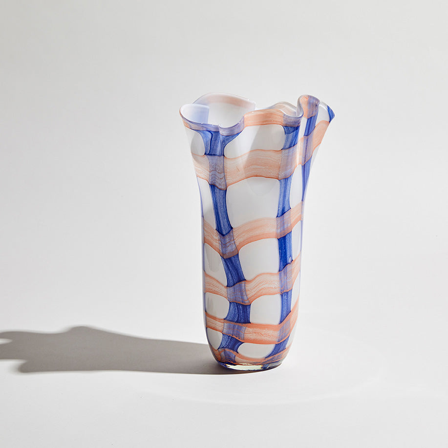 Vivid Solid Tall Glass Vase