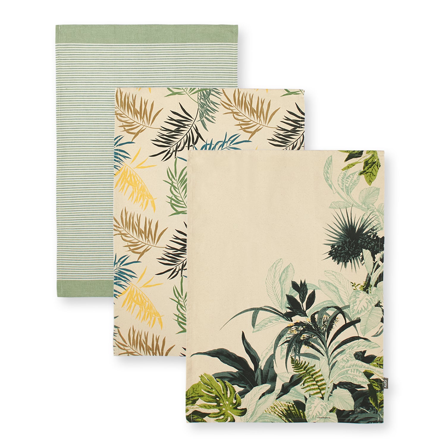 Aruba Tea Towel Tea Towel KAS AUSTRALIA Multi Set of 3 50x70cm, Set of 3