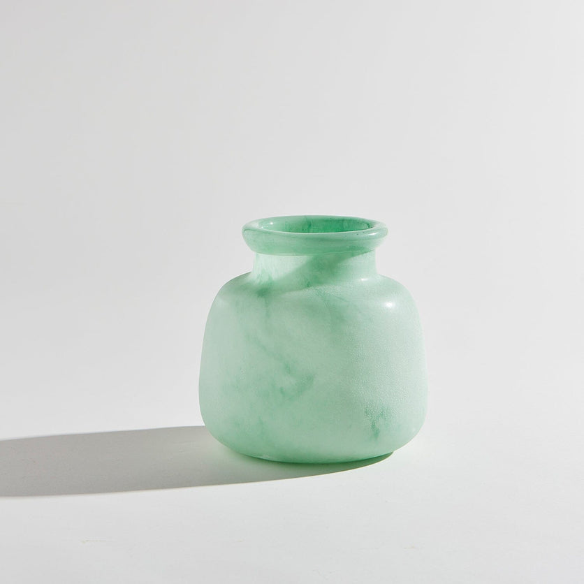 Byron Round Vase GLASS VASE Ben David by KAS Celedon Round 21x21x23cm