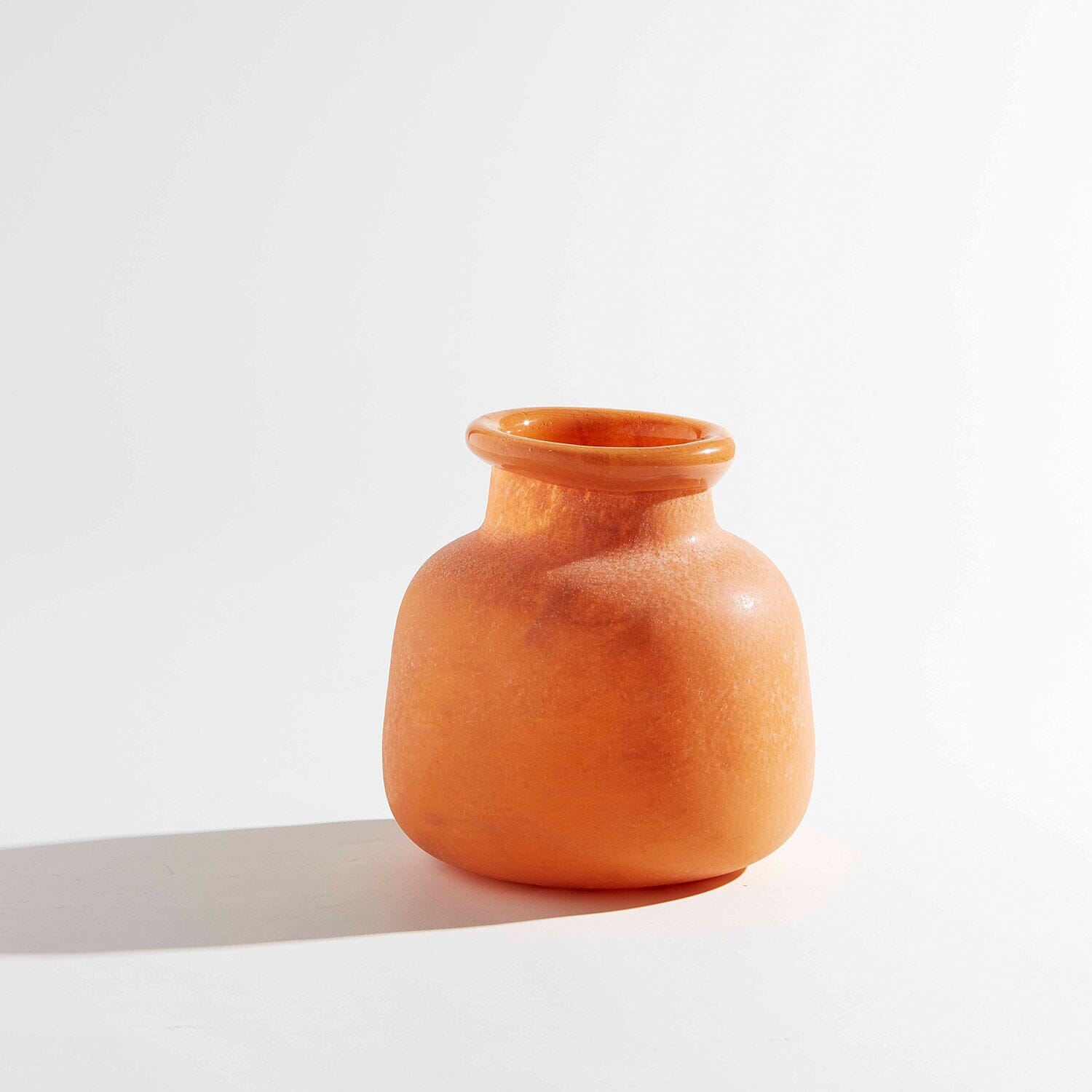 Byron Round Vase GLASS VASE Ben David by KAS Peach Round 21x21x23cm