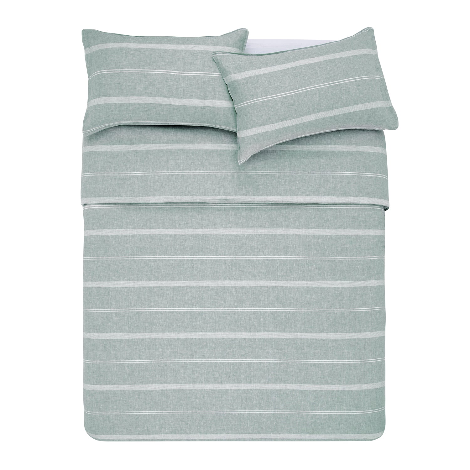 Balmoral Quilt Cover Set Mineral BED LINEN KAS AUSTRALIA 