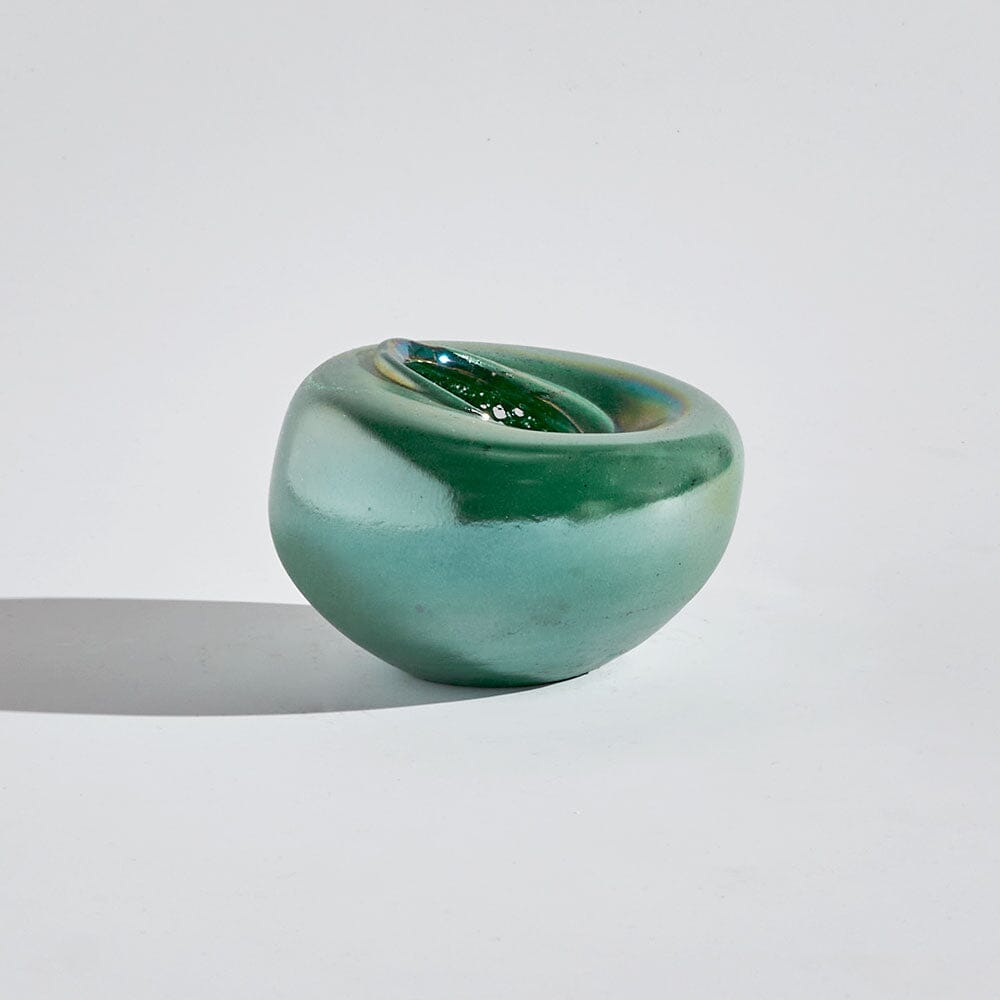 Bella Vase Small GLASS VASE BEN DAVID BY KAS Sea Green Small 15x15x12cm