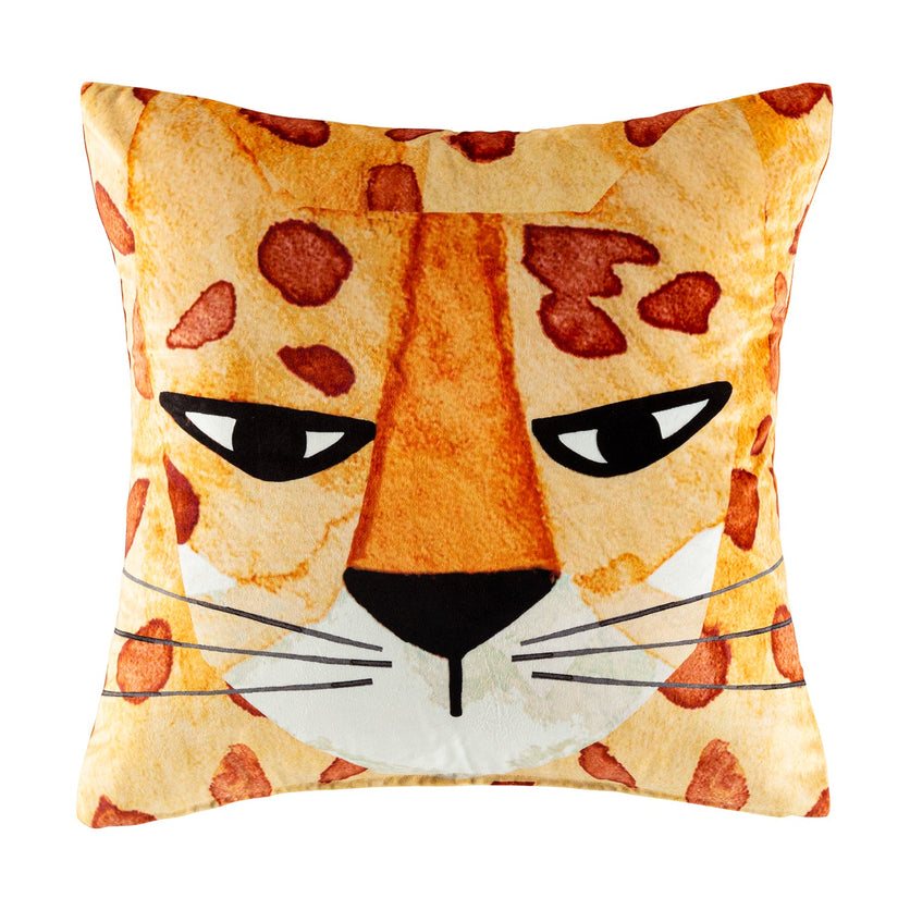 Cheetah Cushion CUSHION KAS KIDS Orange Square 45x45cm