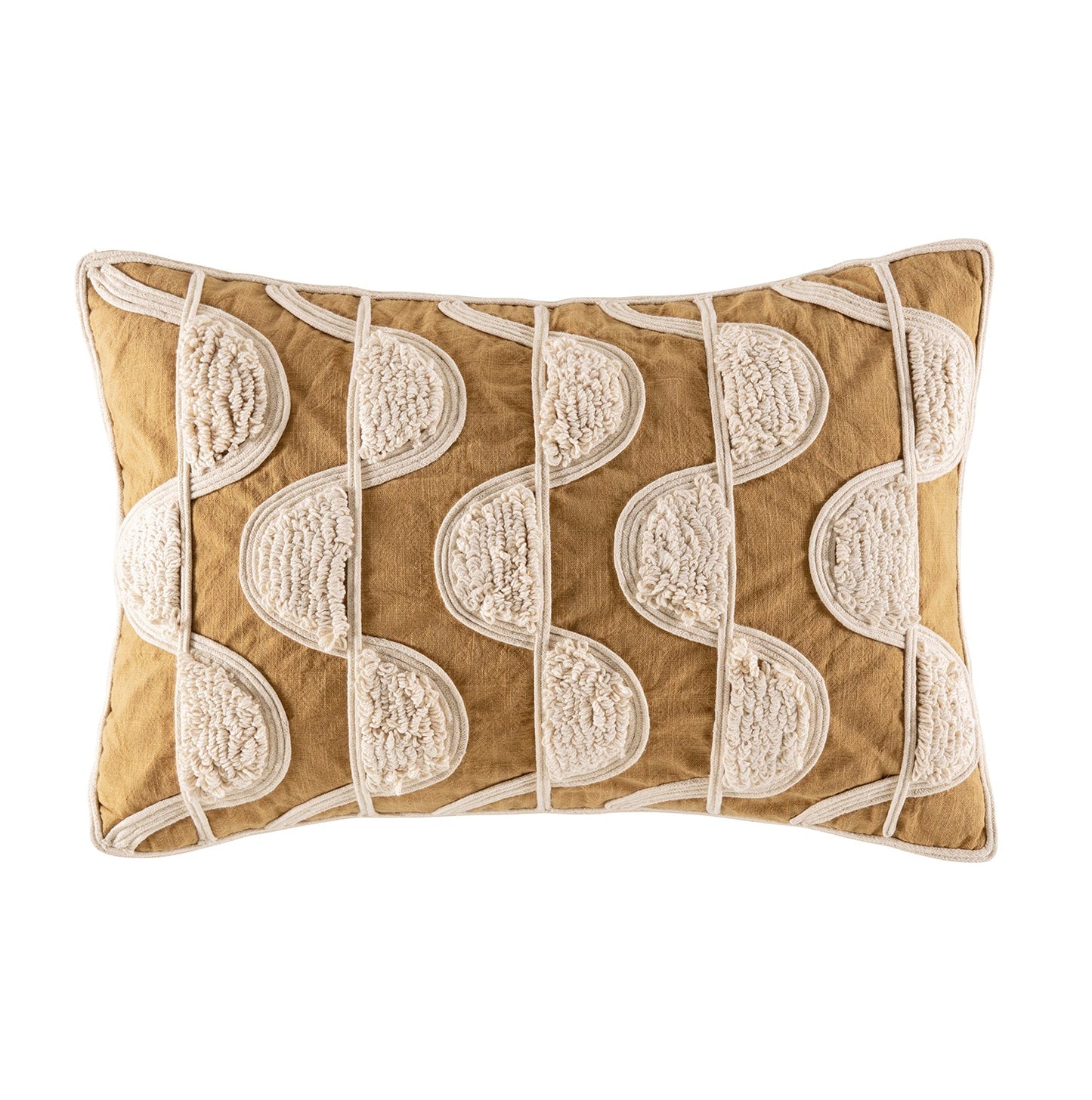 Cordalio Cushion Cushion KAS AUSTRALIA Mustard Rectangle 40x60cm