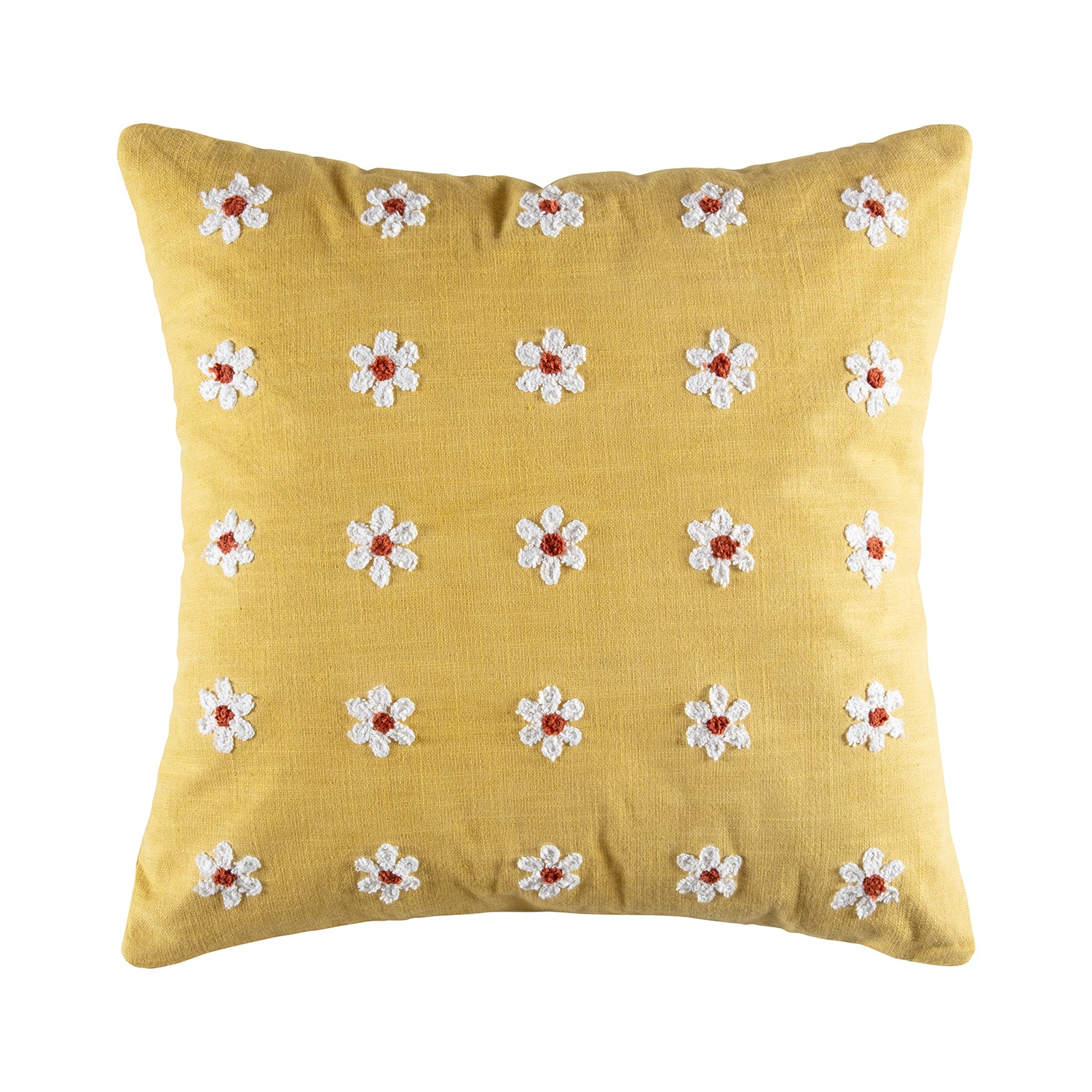 Daisy Gold Cushion Cushion KAS AUSTRALIA Gold Square 50x50cm