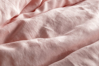 French Linen Blush Quilt Cover Set BED LINEN KAS AUSTRALIA 