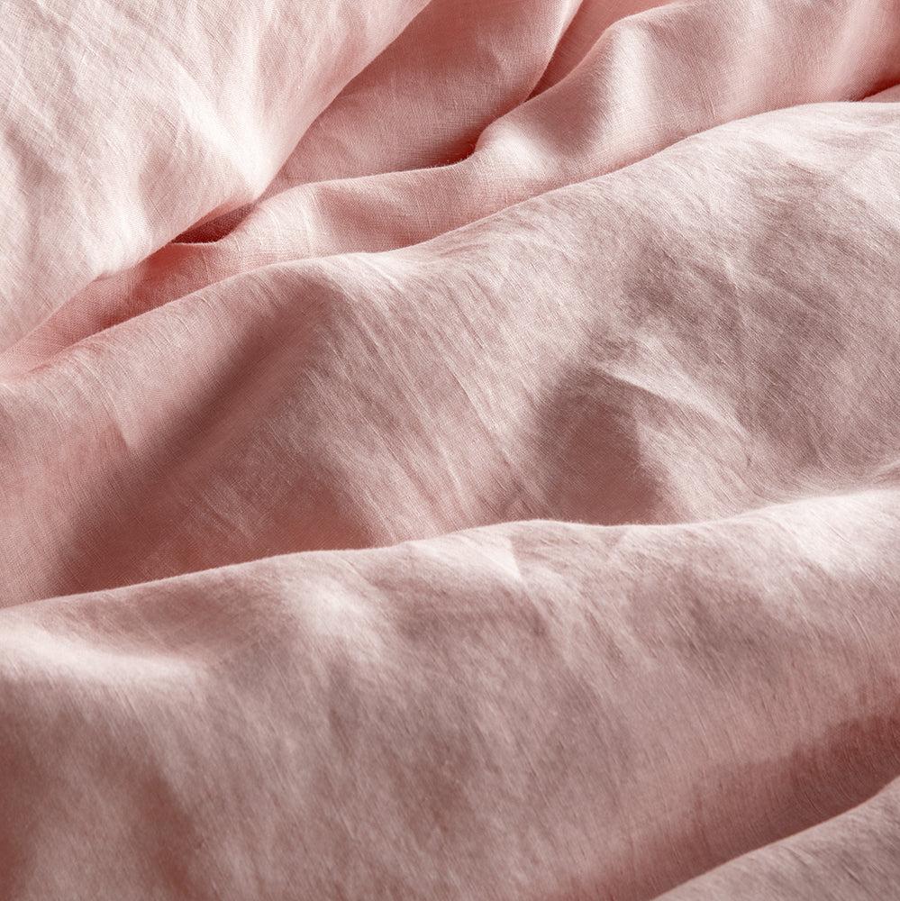 French Linen Blush Quilt Cover Set BED LINEN KAS AUSTRALIA 
