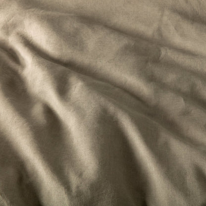 French Linen Olive Quilt Cover Set BED LINEN KAS AUSTRALIA 