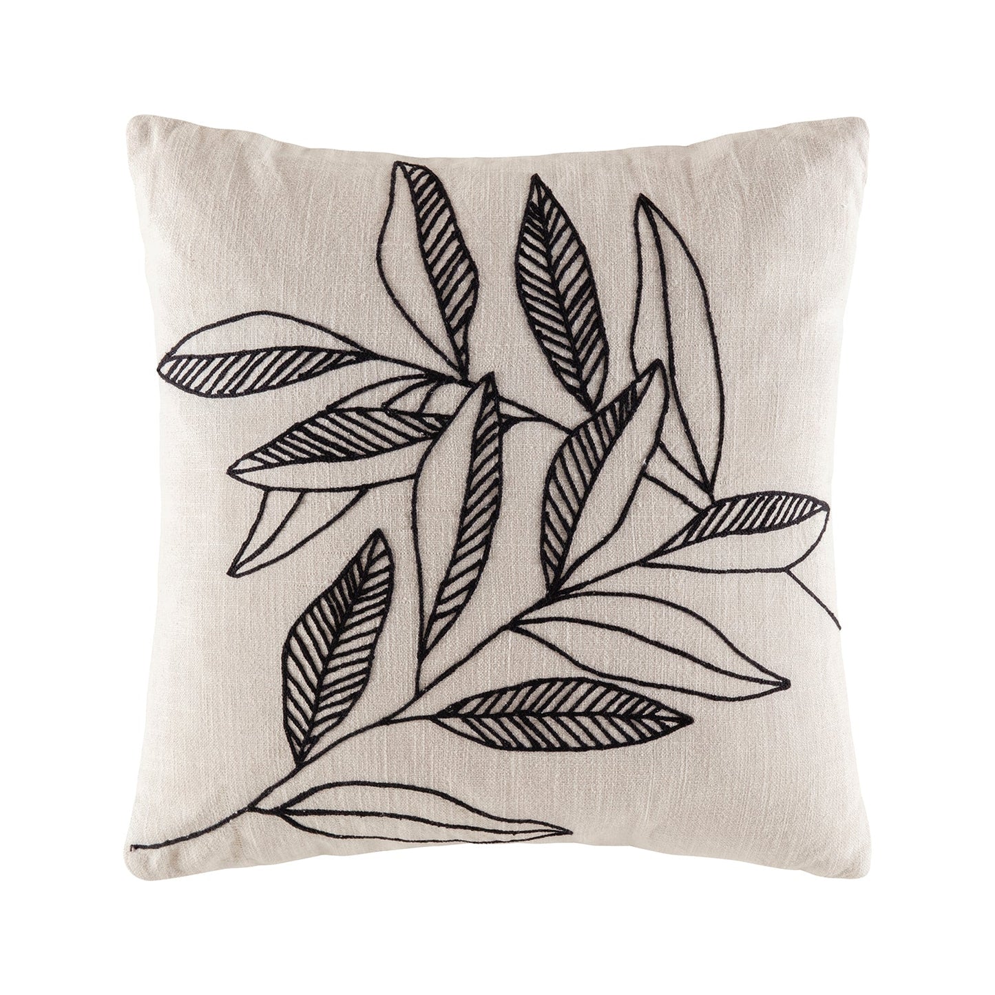 Georgie Cushion Cushion KAS AUSTRALIA Black Square 50x50cm