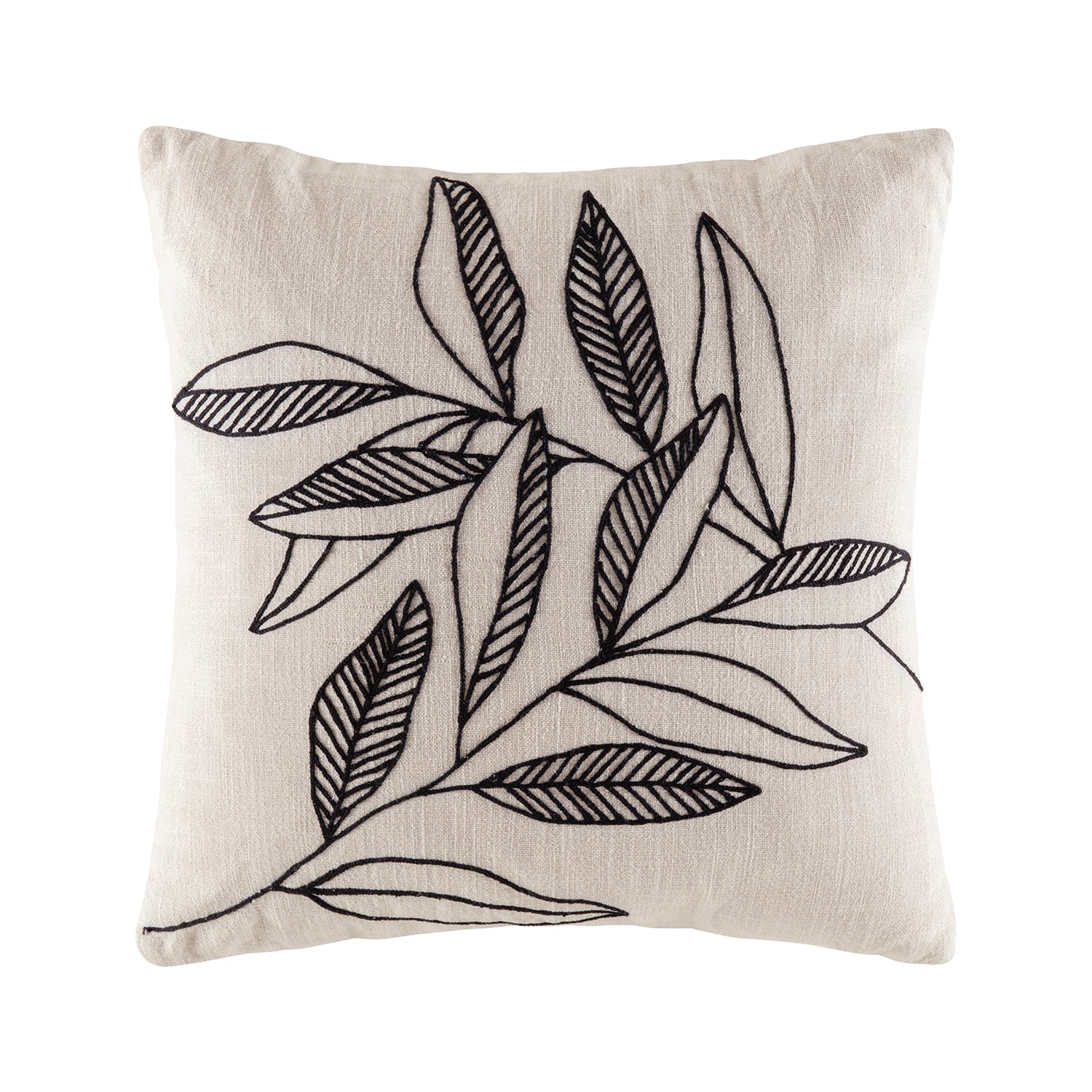 Georgie Cushion Cushion KAS AUSTRALIA Black Square 50x50cm