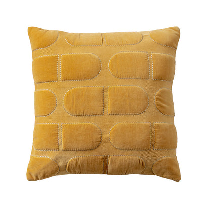 Heda Cushion Cushion KAS AUSTRALIA Mustard Square 50x50cm