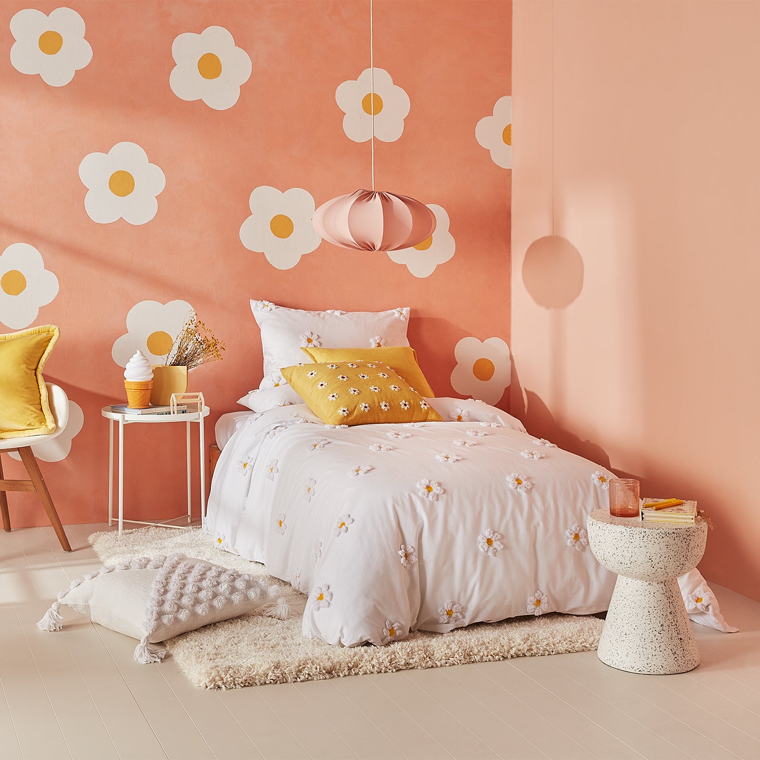 Jenna Quilt Cover Set BED LINEN KAS AUSTRALIA White Single 140X210CM + 1PC 48X73CM