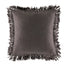 Leonie Square Cushion Cushion KAS AUSTRALIA Charcoal Square 50x50cm