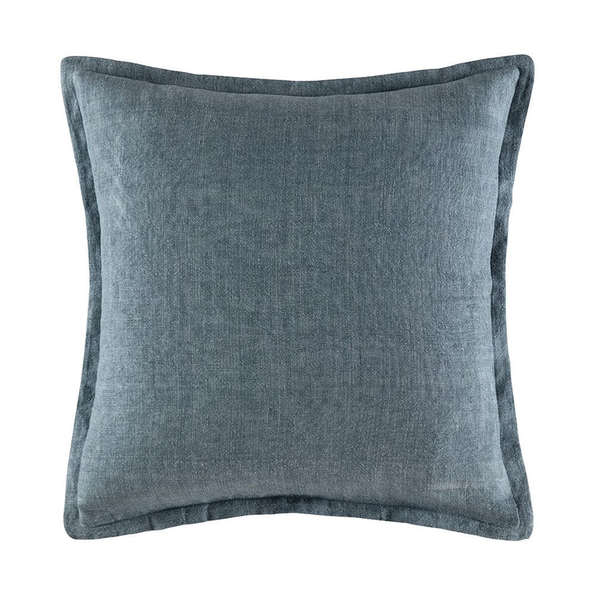 Linen Cushion CUSHION KAS AUSTRALIA Denim Square 50x50+2cm