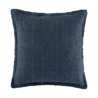 Linen Cushion CUSHION KAS AUSTRALIA Indigo Square 50x50+2cm