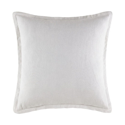 Linen Cushion CUSHION KAS AUSTRALIA White Square 50x50+2cm