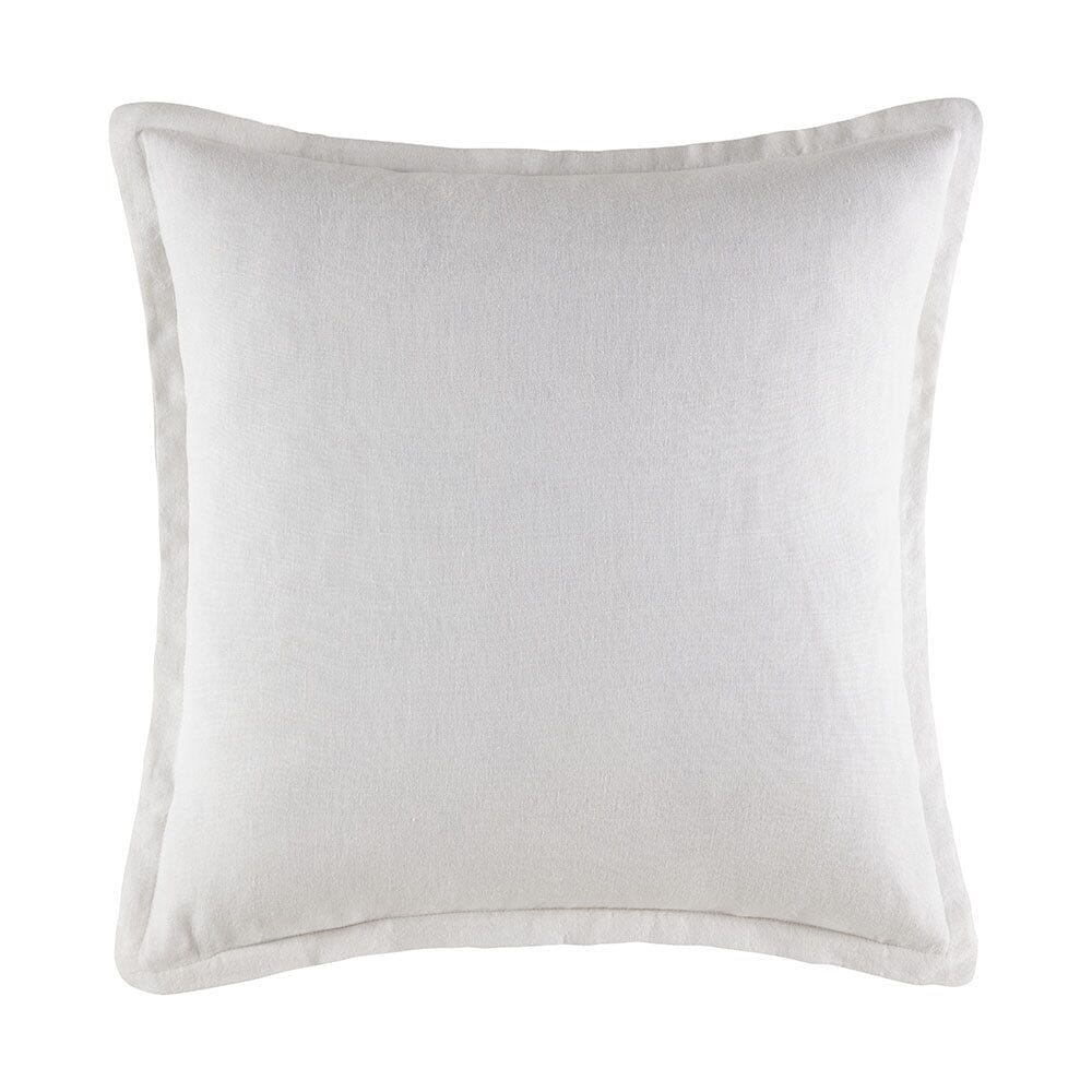 Linen Cushion CUSHION KAS AUSTRALIA White Square 50x50+2cm