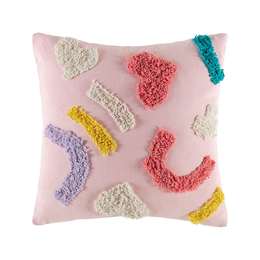 Lovely Cushion Cover Cushion KAS KIDS Pink Square 45x45cm