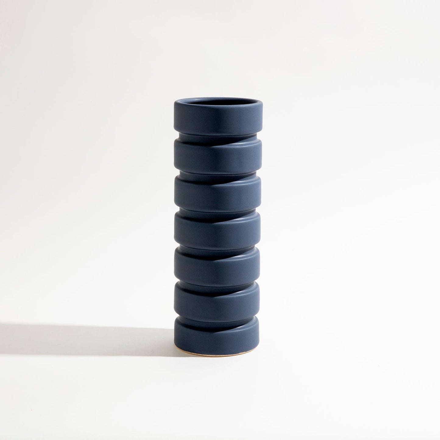 Mima Vase DECORATOR BEN DAVID BY KAS Midnight Blue One Size 12.5x12.5x32.5cm