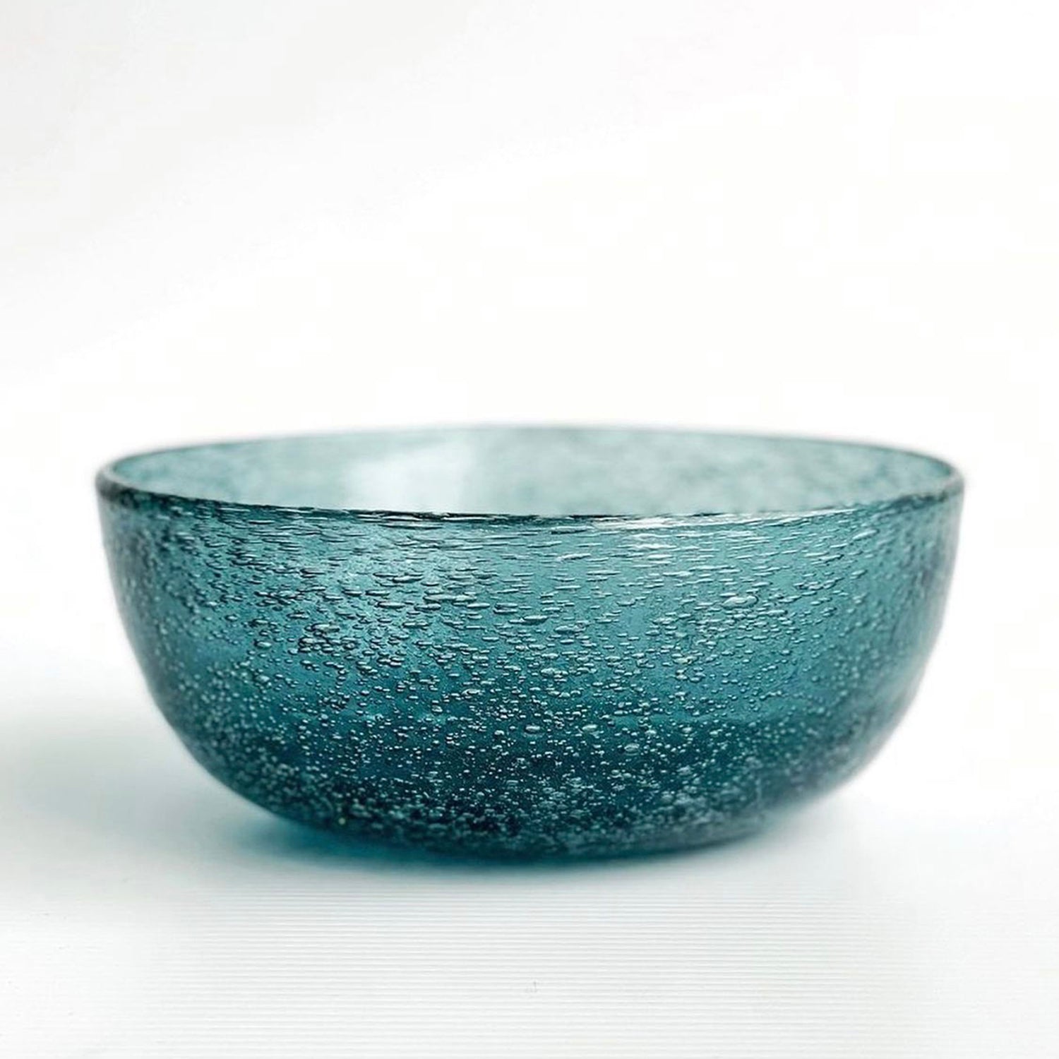 Mini Bubble Glass Bowl Glassware BEN DAVID BY KAS Blue Glass Bowl 15x6.5cm