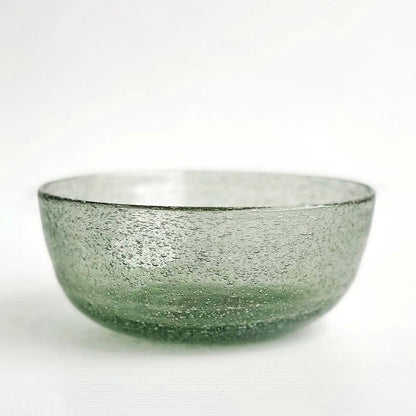 Mini Bubble Glass Bowl Glassware BEN DAVID BY KAS Sage Glass Bowl 15x6.5cm