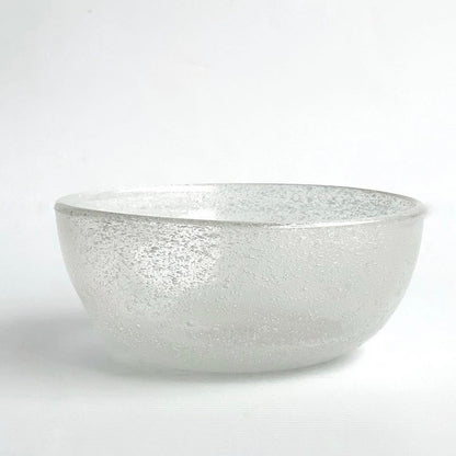 Mini Bubble Glass Bowl Glassware BEN DAVID BY KAS White Glass Bowl 15x6.5cm