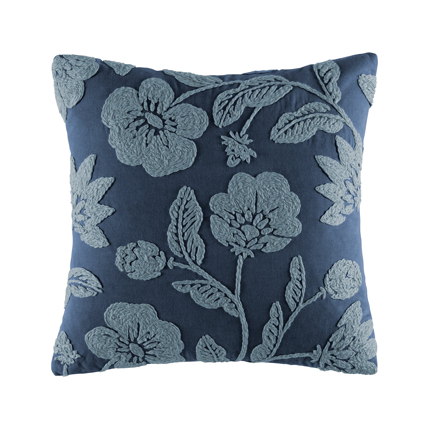 Malia Navy Cushion Cushion KAS AUSTRALIA Navy Square 50x50 cm