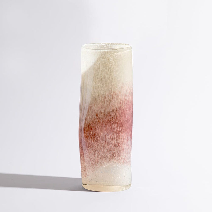 Monte Natural Medium Vase GLASS VASE BEN DAVID BY KAS Natural Medium Vase 12x12x35cm