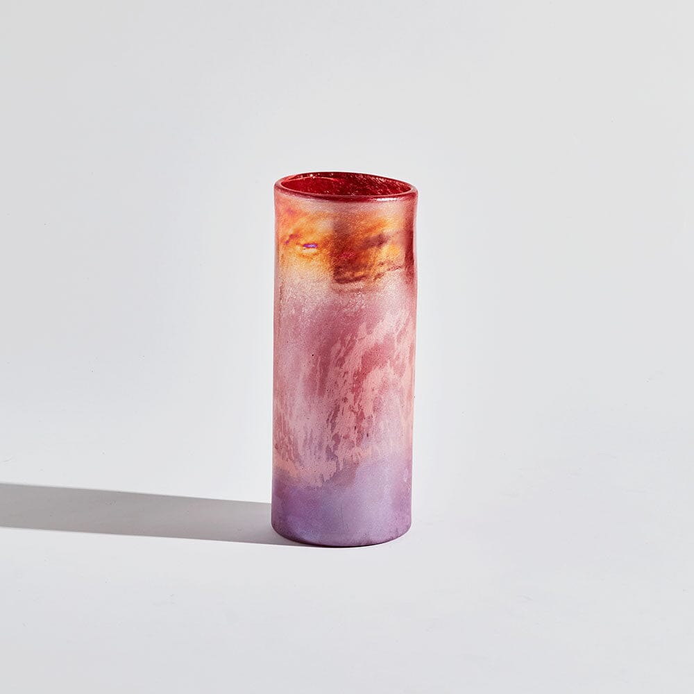 Riviera Short Berry Vase GLASS VASE BEN DAVID BY KAS Berry Short 12x12x30cm