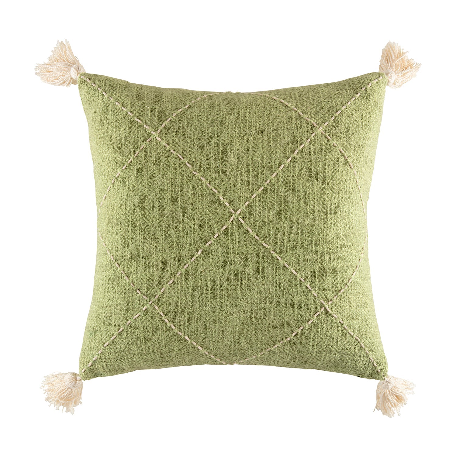 Savi Cushion Cushion KAS AUSTRALIA Olive Square 50x50cm