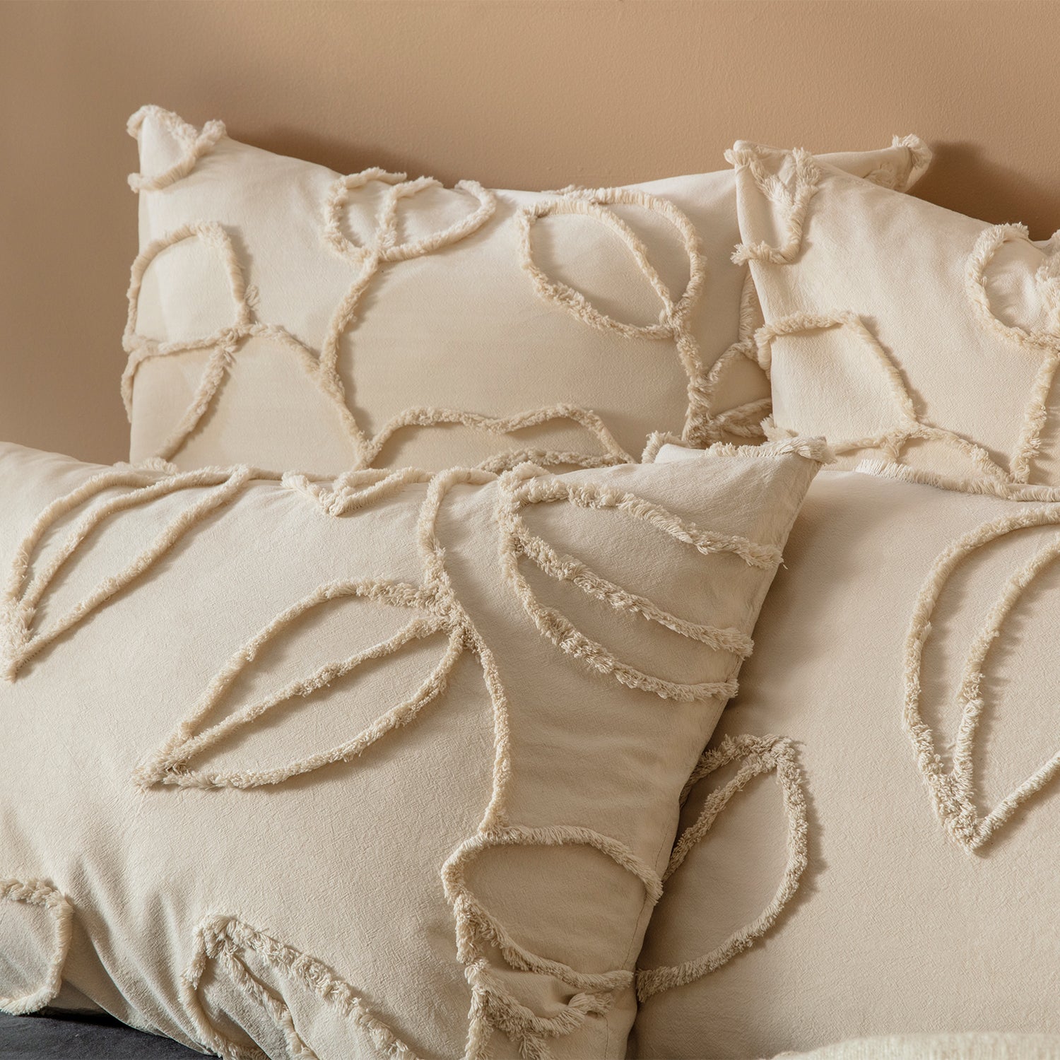 Sorrel Natural Quilt Cover Set BED LINEN KAS AUSTRALIA 