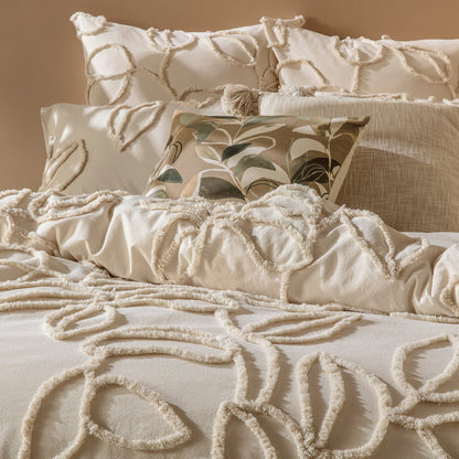 Sorrel Natural Quilt Cover Set BED LINEN KAS AUSTRALIA 
