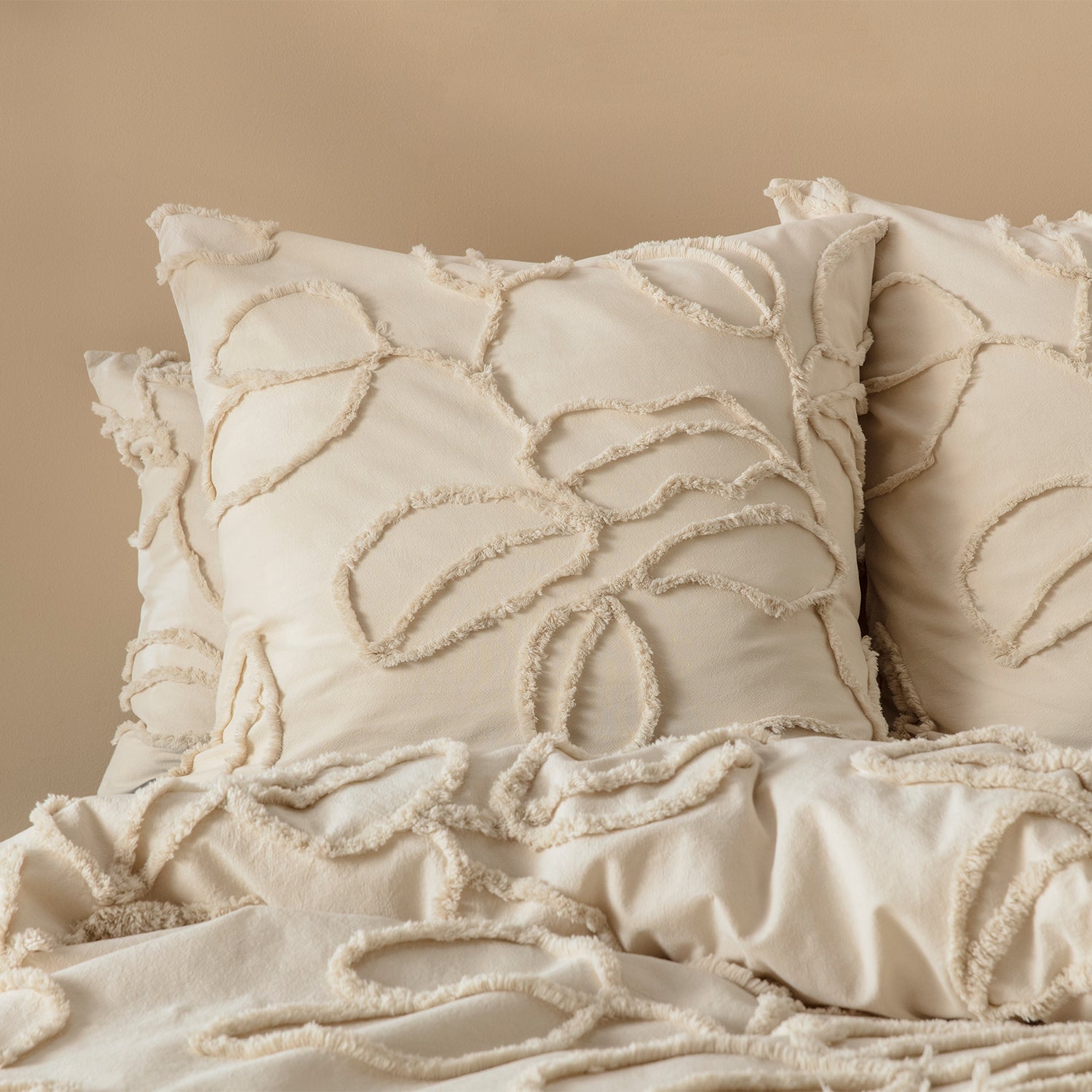 Sorrel Natural Quilt Cover Set BED LINEN KAS AUSTRALIA 