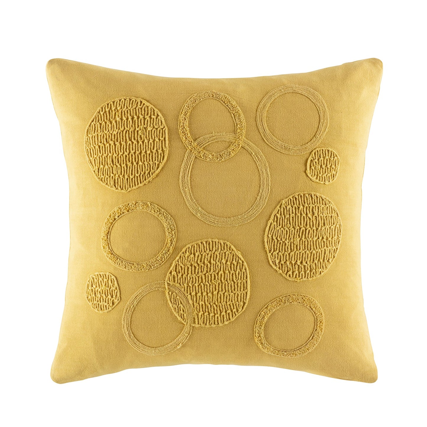 Spiro Cushion Cushion KAS AUSTRALIA Mustard Square 50x50cm