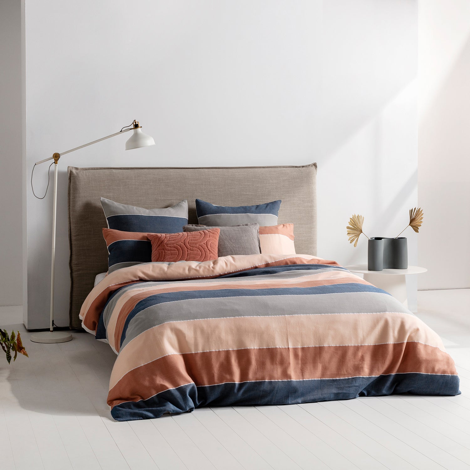 Swansea Quilt Cover Set BED LINEN KAS AUSTRALIA Multi Queen 210x210cm + 2PC 48x73cm